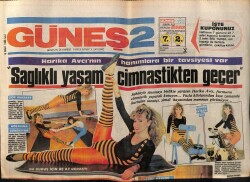 Güneş Gazetesi 2 Eki 18 Mart 1986 - Harika Avcı,Sağlıklı Yaşam İçin Cimnastik GZ63060 - 1
