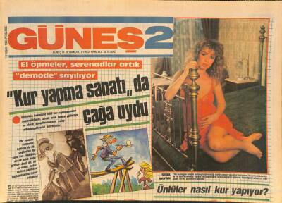 Güneş Gazetesi 2 Eki 18 Nisan 1985 - Brooke Shields Sonunda Giyinmesini Öğrendi - Ünlüler Nasıl Kur Yapıyor ? GZ126787 - 1