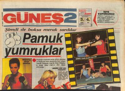 Güneş Gazetesi 2 Eki 20 Şubat 1986 - Amanda Lear, Shari Belafonte, Sibel Can, Alev Sayın, Harika Avcı Vahşi Güzel Renkli Roman GZ126507 - 1
