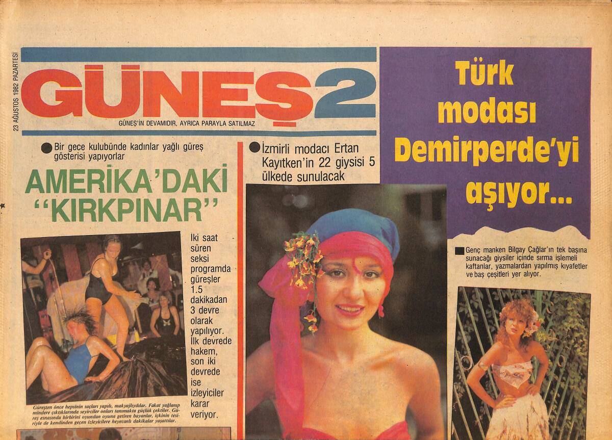 Güneş Gazetesi 2 Eki 23 Ağustos 1982 - Hülya Süer '' Yarattığım Olay Şimdi Canavar Oldu '' diyor GZ157806 - 1