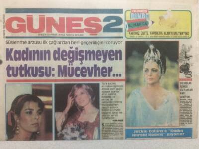 Güneş Gazetesi 2 Eki 23 Mayıs 1983 - Kadının Değişmeyen Tutkusu Mücevher GZ34980 - 1
