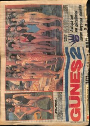 Güneş Gazetesi 2 Eki 24 Mayıs 1985 - Avrupanın En Güzelleri GZ63095 - 2