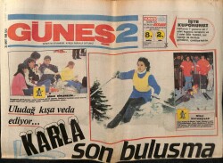 Güneş Gazetesi 2 Eki 25 Mart 1986 - Uludağ Kışa Veda Ediyor GZ63059 - 2