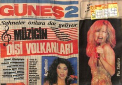 Güneş Gazetesi 2 Eki 26 Mayıs 1985 - Müziğin Dişi Volkanları GZ63099 - 2