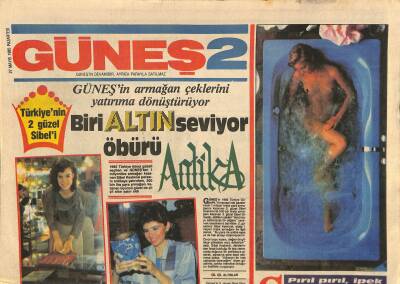 Güneş Gazetesi 2 Eki 27 Mayıs 1985 - Raquel Welch Kumarbazlar İçin Dans Edecek GZ115057 - 1