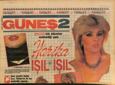 Güneş Gazetesi 2 Eki 4 Şubat 1984 - Harika Avcı Işıl Işıl GZ127369 - 1