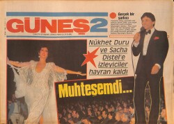 Güneş Gazetesi 2 Eki 7 Ocak 1985 - Nükhet Duru Ve Sacha Distele İzleyiciler Hayran Kaldı - Elvis Presley 50 Yaşında GZ127264 - 1
