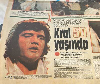 Güneş Gazetesi 2 Eki 7 Ocak 1985 - Nükhet Duru Ve Sacha Distele İzleyiciler Hayran Kaldı - Elvis Presley 50 Yaşında GZ127264 - 2