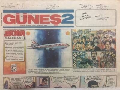 Güneş Gazetesi 2 Eki 9 Haziran 1985 - Çalışmayan Kadın Mutlu Olamaz GZ50872 - 1