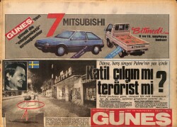 Güneş Gazetesi 2 Mart 1986 - Asu Maralman Çiçek Pasajında - Galatasaray ve Fenerbahçe Gol Değil Kemik Sesi Duyuldu GZ158163 - Gökçekoleksiyon