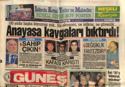 Güneş Gazetesi 2 Mayıs 1987 - Anayasa Kavgaları Bıktırdı GZ60673 - 1
