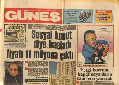 Güneş Gazetesi 20 Aralık 1982 - Serap Mutlu Arapça Öğrenmeye Çalışıyor GZ83639 - 1