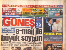 Güneş Gazetesi 20 Aralık 2006 - Şenay İş Kazasını Son Anda Önledi - Laura Bush'a Kanser Tedavisi GZ157829 - Gökçekoleksiyon