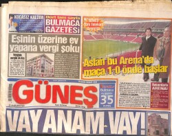 Güneş Gazetesi 21 Aralık 2010 - Eşinin Üzerine Ev Yapana Vergi Şoku - Ünlü Tenisçi Caroline Wozniachi THY'nin yeni Yüzü Oldu GZ158435 - Gökçekoleksiyon