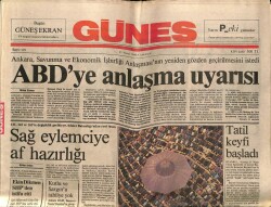 Güneş Gazetesi 21 Nisan 1990 - İtalyan Üniversiteleri Türkleri Çağırıyor GZ62656 - 1