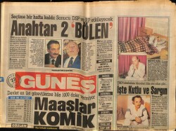 Güneş Gazetesi 22 Kasım 1987 - Ajda Pekkan Süperstar Nikisiyle GZ62667 - 2