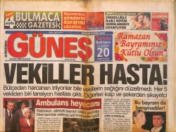 Güneş Gazetesi 23 Ekim 2006 - Tarkan , Hugh Grant'a Özendi - Fenerli Alex'in Kızı Oldu GZ157836 - 1