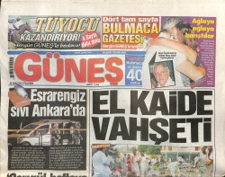 Güneş Gazetesi 23 Eylül 2013 - Demet Akalın , Kocasını Klibinde Oynattı - Esrarengiz Sıvı Ankarada GZ100390 - 1