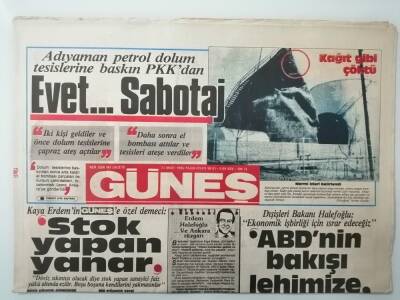 Güneş Gazetesi 23 Mart 1986 Dışişleri Bakanı Halefoğlu Ekonomik İşbirliği İçin Israr Edeceğiz -GZ14722 - 1