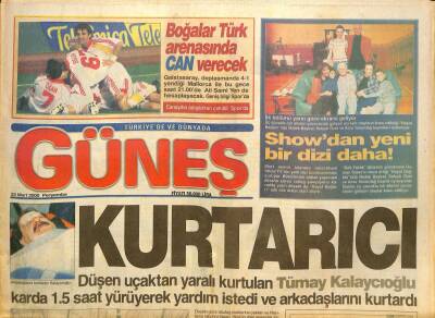 Güneş Gazetesi 23 Mart 2000 - Bayramı Antalya Kemerde Ailesiyle Geçiren Avşar Kızı Bol Bol Dinlendi GZ126524 - 1