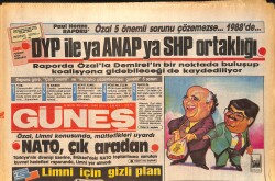 Güneş Gazetesi 23 Mayıs 1986 - Batur, Gürkan ve Turhan'ın Kitapları Savcılıkta - Sabancı ABD'de Sağlık Kontrolünden Geçti GZ158293 - Gökçekoleksiyon