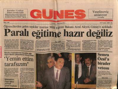 Güneş Gazetesi 23 Mayıs 1990 - Doğum Günü Hediyesi GZ58372 - 1