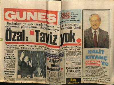 Güneş Gazetesi 24 Ekim 1986 - Doğum Günü Hediyesi GZ58336 - 1