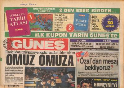 Güneş Gazetesi 24 Ekim 1987 - Ferrari,Porsche Ve Rolls Royce Yine Gözde - ABD , İranın Arabuluculuk İstemesini Mantıklı Buldu GZ127565 - 1