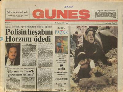 Güneş Gazetesi 24 Haziran 1990 - Semra Özal Dışişleri Bakanı Gibi - İran Acıyla Sarsılıyor , Ölü Sayısı 40 Bini Buldu GZ115789 - 1