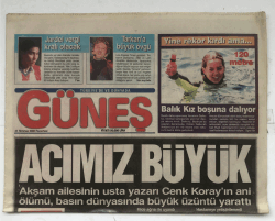 Güneş Gazetesi 24 Temmuz 2000 - Tarkan a Acayip Övgü GZ5782 - 2