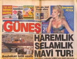 Güneş Gazetesi 26 Ekim 2006 - Maliye Peşlerinde * Serdar Ortaç-İbrahim Tatlıses-Sibel Can-Ebru Gündeş GZ157833 - Gökçekoleksiyon
