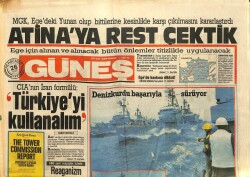 Güneş Gazetesi 26 Mart 1987 - CIAnın İran Formülü Türkiyeyi Kullanalım GZ62091 - 1