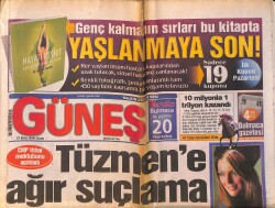 Güneş Gazetesi 27 Ekim 2006 - Ajda Pekkan Ücret Rekoru Kırdı - Diva'ya Kıbrıs'ta Nazar Değdi GZ157831 - Gökçekoleksiyon