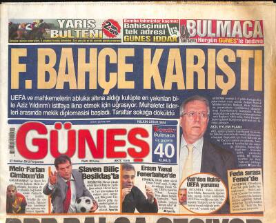 Güneş Gazetesi 27 Haziran 2013 - Fenerbahçe Karıştı - İşte Kim Kardashianın Bebeği GZ124685 - 1