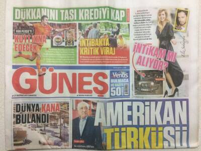Güneş Gazetesi 27 Haziran 2015 - Eliz Sakuçoğlu Murat Bozdan İntikamını Alıyor GZ29327 - 1