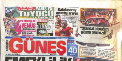 Güneş Gazetesi 27 Kasım 2013 - Emeklilik Korkusu GZ104505 - 1