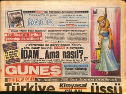 Güneş Gazetesi 27 Mayıs 1986 - İbrahim Tatlıses Konser Afişi - 6 Türk Bular Zulmünden Kaçtı Yunanistan'a Sığındı GZ158290 - Gökçekoleksiyon
