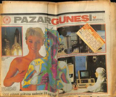 Güneş Gazetesi 28 Aralık 1986 - 21. Yüzyılın Eşiğindeyiz GZ61621 - 1