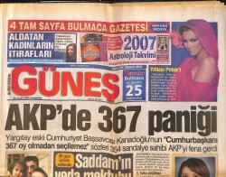 Güneş Gazetesi 28 Aralık 2006 - Saddam'ın Veda Mektubu - Mahsun Kırmızıgül Yalı Satın Aldı GZ157823 - Gökçekoleksiyon