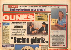 Güneş Gazetesi 28 Ekim 1984 - Sezen Aksu, Muazzez Abacı, Zerrin Özer, Harika Avcı Gazino Afişi GZ158180 - Gökçekoleksiyon