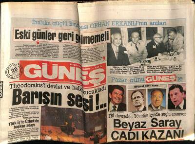 Güneş Gazetesi 28 Kasım 1986 - Doğum Günü Hediyesi GZ58330 - 1
