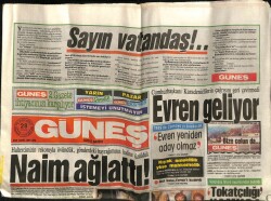 Güneş Gazetesi 28 Nisan 1988 - Turguz Özal Yaz Bekarı GZ60681 - 2
