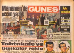 Güneş Gazetesi 28 Şubat 1986 - Ferdi Özbeğen, Müslüm Gürses, Kibariye Gazino Afişi GZ158185 - Gökçekoleksiyon