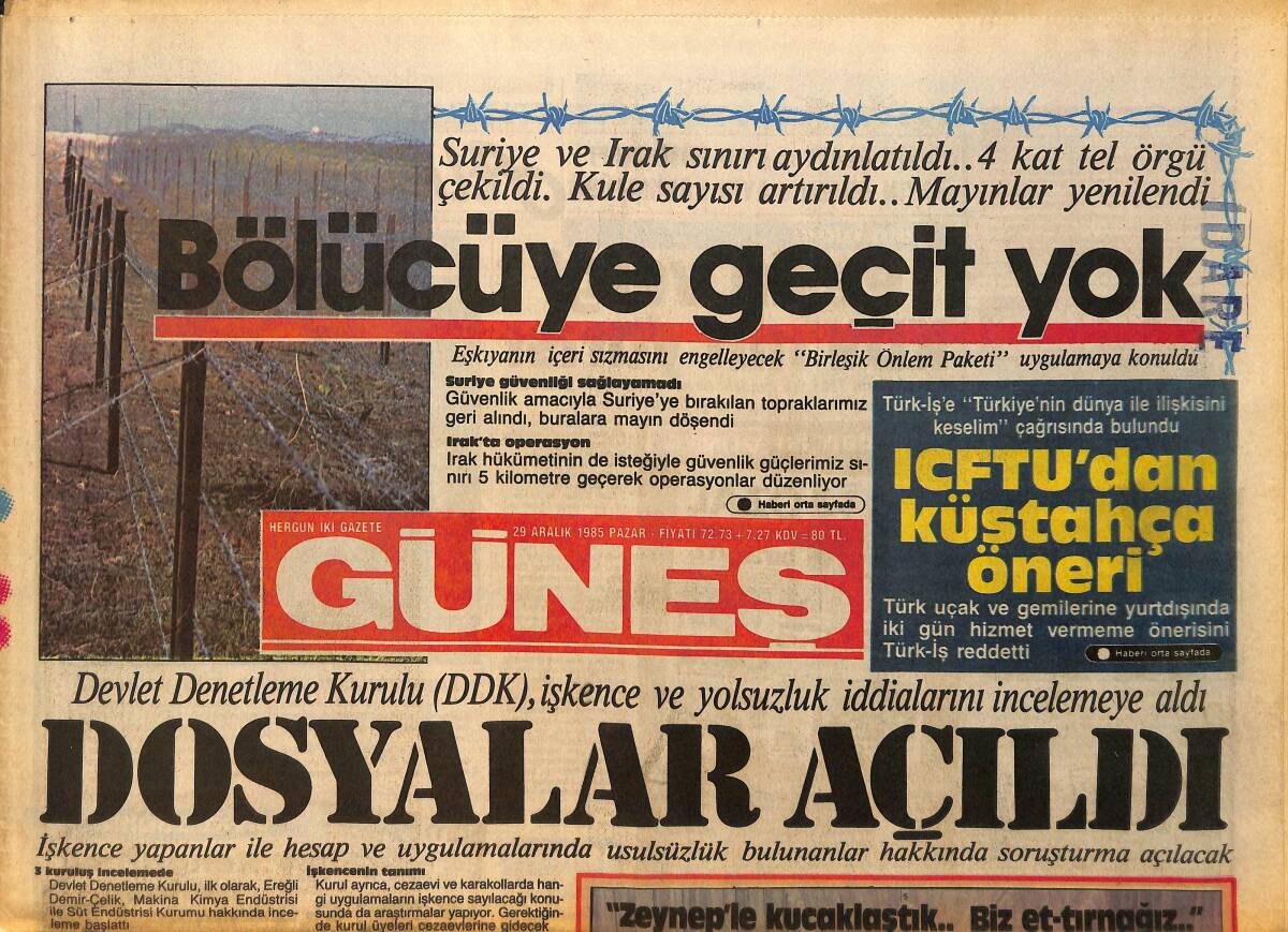 Güneş Gazetesi 29 Aralık 1985 - Ajda Pekkan'a Mekke Taşından Uğurlu Küpe Verildi GZ157726 - 1