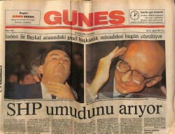 Güneş Gazetesi 29 Eylül 1990 - Abasın Cenaze Töreninde Ardalının Tayini Konuşuldu GZ72173 - 2