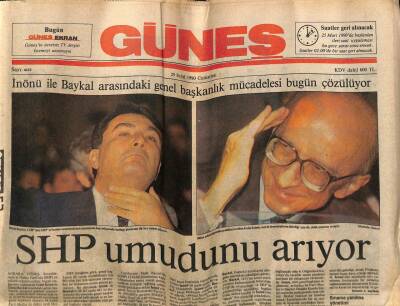 Güneş Gazetesi 29 Eylül 1990 - Abasın Cenaze Töreninde Ardalının Tayini Konuşuldu GZ72173 - 2