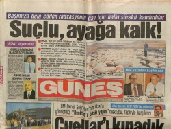 Güneş Gazetesi 29 Haziran 1989 - Ayhan Işıkın Baştan Sona İmzasını Attığı Bir Film Örgüt GZ61535 - 2