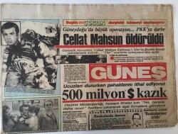Güneş Gazetesi 29 Mart 1986 - Ucuzları Dururken Pahalıları İthal Ediyoruz 500 Milyon $ Kazık - GZ43985 - 1