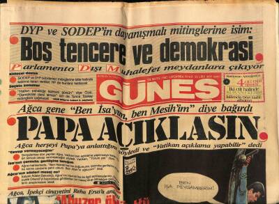 Güneş Gazetesi 29 Mayıs 1985 - Ağca , İpekçi Cinayetini Erusa Anlattı GZ115242 - 1
