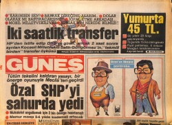 Güneş Gazetesi 29 Mayıs 1986 - SHP'de Liste Kavgası - Japon Prensi 300 Kişilik Heyetle Ankara'ya Geldi GZ158288 - Gökçekoleksiyon